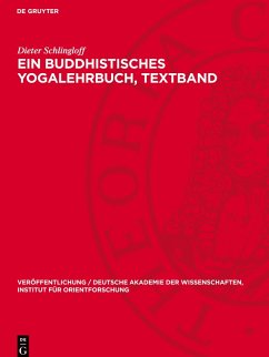 Ein Buddhistisches Yogalehrbuch, Textband - Schlingloff, Dieter
