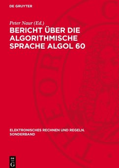 Cover Bericht über die algorithmische Sprache ALGOL 60