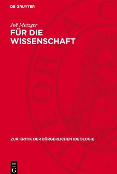 Für die Wissenschaft - Metzger, Joë