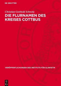 Cover Die Flurnamen des Kreises Cottbus