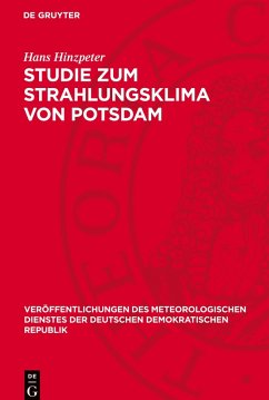 Studie zum Strahlungsklima von Potsdam - Hinzpeter, Hans