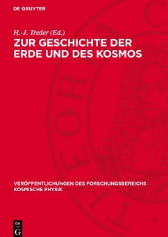 Cover Zur Geschichte der Erde und des Kosmos