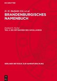 Brandenburgisches Namenbuch, Teil 4, Die Ortsnamen des Havellandes