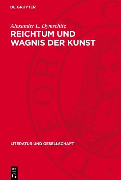Cover Reichtum und Wagnis der Kunst