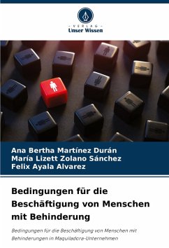 Cover Bedingungen für die Beschäftigung von Menschen mit Behinderung