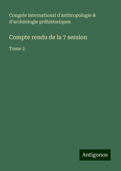 Compte rendu de la 7 session