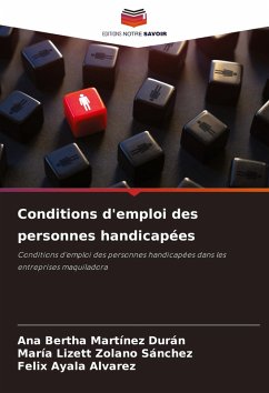 Cover Conditions d'emploi des personnes handicapées