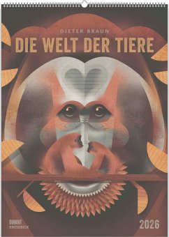 Cover Dieter Braun: Die Welt der Tiere 2026 - Wandkalender - Format 50x70 cm