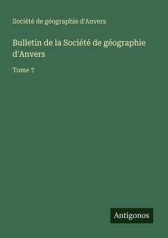 Cover Bulletin de la Société de géographie d'Anvers