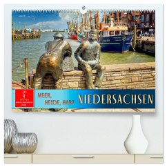 Cover Niedersachsen - Meer, Heide, Harz (hochwertiger Premium Wandkalender 2026 DIN A2 quer), Kunstdruck in Hochglanz