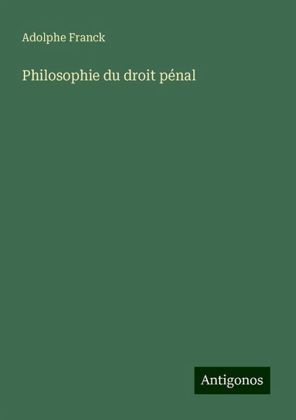 Philosophie du droit pénal