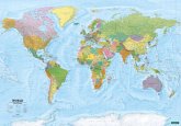 World map, political - physical, english, 1:20.000.000, Poster with metal ledges, freytag & berndt World map, political - physical, english, 1:20.000.000, Poster with metal ledges, freytag & berndt