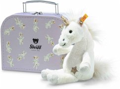 Cover Steiff 708015 - Unica Schlenker-Einhorn im Koffer, 20 cm