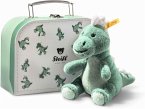 Steiff 067280 - Joshi Baby T-Rex im Koffer, mintgrün, 16 cm, Dino-Plüschtier Steiff 067280 - Joshi Baby T-Rex im Koffer, mintgrün, 16 cm, Dino-Plüschtier