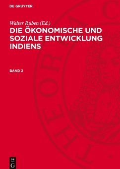Cover Die ökonomische und soziale Entwicklung Indiens, Band 2, Die ökonomische und soziale Entwicklung Indiens Band 2