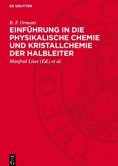 Cover Einführung in die physikalische Chemie und Kristallchemie der Halbleiter