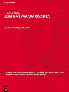 Zum K¿¿yapaparivarta, Heft 1, Mongolischer Text Cover Zum K¿¿yapaparivarta, Heft 1, Mongolischer Text