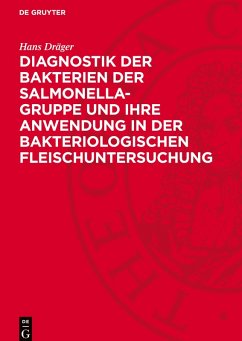 Cover Diagnostik der Bakterien der Salmonella-Gruppe und ihre Anwendung in der bakteriologischen Fleischuntersuchung