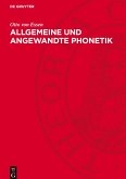 Allgemeine und angewandte Phonetik