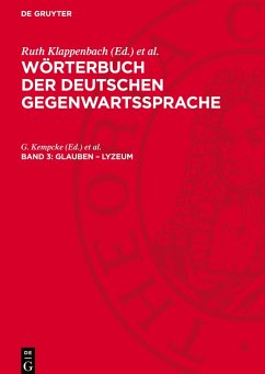 Wörterbuch der deutschen Gegenwartssprache, Band 3, glauben - Lyzeum