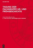 Tagung der Fachgruppe Ur- und Frühgeschichte, II., vom 26. bis 30. September 1961 in Weimar