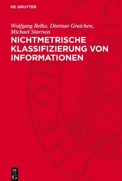 Cover Nichtmetrische Klassifizierung von Informationen