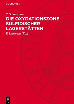 Cover Die Oxydationszone sulfidischer Lagerstätten