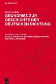 Grundriss zur Geschichte der deutschen Dichtung, Band 4, Abteilung 5, Goethe-Bibliographie, 1912-1950, Lieferung 1