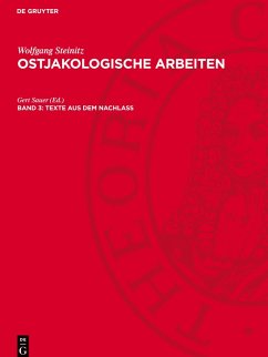 Cover Ostjakologische Arbeiten, Band 3, Texte aus dem Nachlass