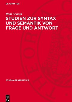 Cover Studien zur Syntax und Semantik von Frage und Antwort