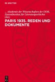 Paris 1935. Reden und Dokumente Paris 1935. Reden und Dokumente