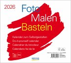 Foto-Malen-Basteln Bastelkalender quer weiß 2026
