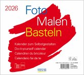 Foto-Malen-Basteln Bastelkalender quer weiß 2026