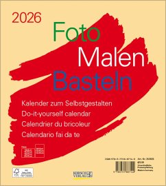 Cover Foto-Malen-Basteln Bastelkalender beige 2026