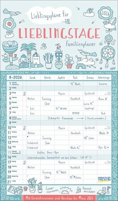 Familienplaner Lieblingspläne für Lieblingstage 2026 Cover Familienplaner Lieblingspläne für Lieblingstage 2026