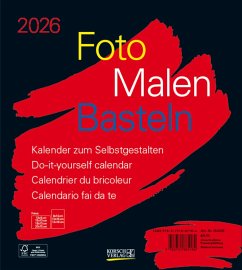 Cover Foto-Malen-Basteln Bastelkalender schwarz 2026