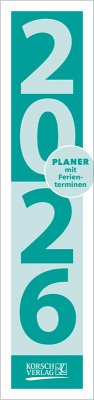 Cover Streifenplaner Compact Türkis 2026