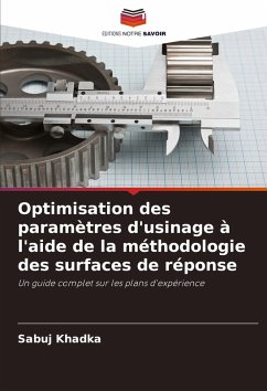 Optimisation des paramètres d'usinage à l'aide de la méthodologie des surfaces de réponse - Khadka, Sabuj