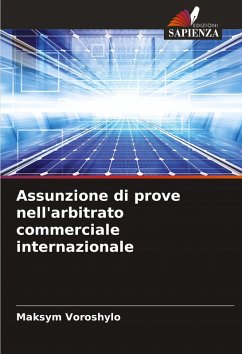 Cover Assunzione di prove nell'arbitrato commerciale internazionale