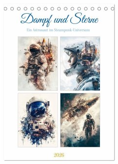 Cover Dampf und Sterne (Tischkalender 2026 DIN A5 hoch), CALVENDO Monatskalender