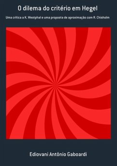 Cover O Dilema Do Critério Em Hegel (eBook, ePUB)