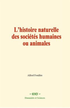 Cover L'histoire naturelle des sociétés humaines ou animales (eBook, ePUB)