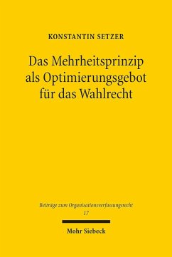 Cover Das Mehrheitsprinzip als Optimierungsgebot für das Wahlrecht (eBook, PDF)