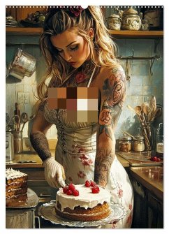 Tattoo Girls and Cakes (Wall Calendar 2026 DIN A2 portrait), CALVENDO 12 Month Wall Calendar