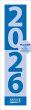 Streifenplaner Mini Blau 2026 - Bild 1
