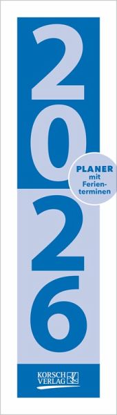 Streifenplaner Mini Blau 2026 Streifenplaner Mini Blau 2026