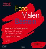 Foto-Malen-Basteln Bastelkalender schwarz groß 2026