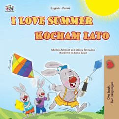 Cover I Love Summer (English Polish Bilingual Children's Book)