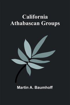 Cover California Athabascan Groups