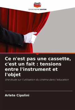 Ce n'est pas une cassette, c'est un fait : tensions entre l'instrument et l'objet - Cipolini, Arlete